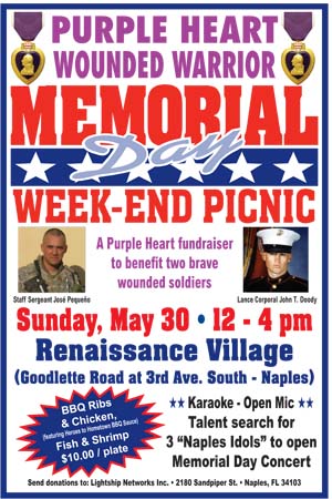 Memorial Weekend Sunday Picnic, Naples, FL